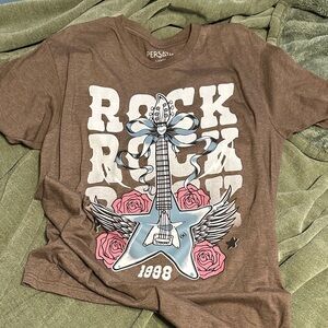 Persaya Brown Rock Graphic Tee